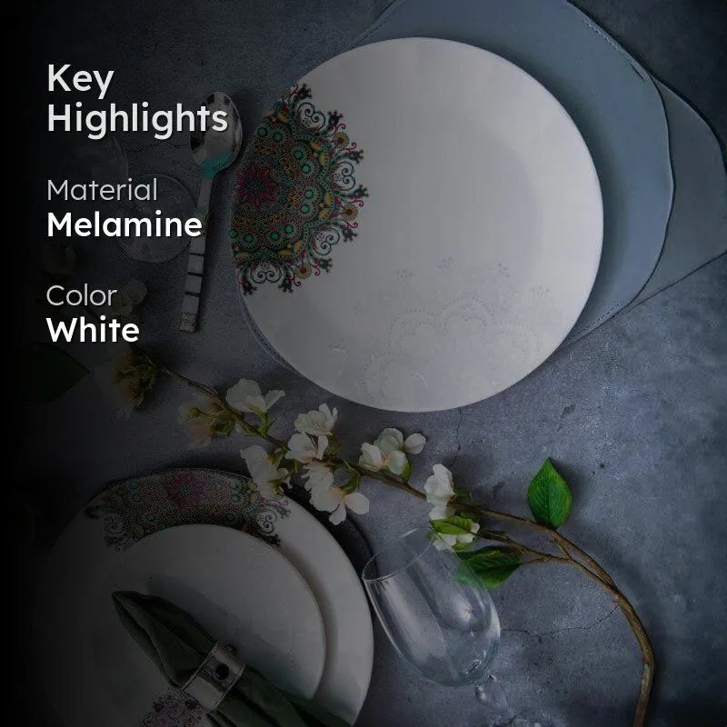 Servewell Jaren Melamine Dinner Plate - Set Of Six media 2