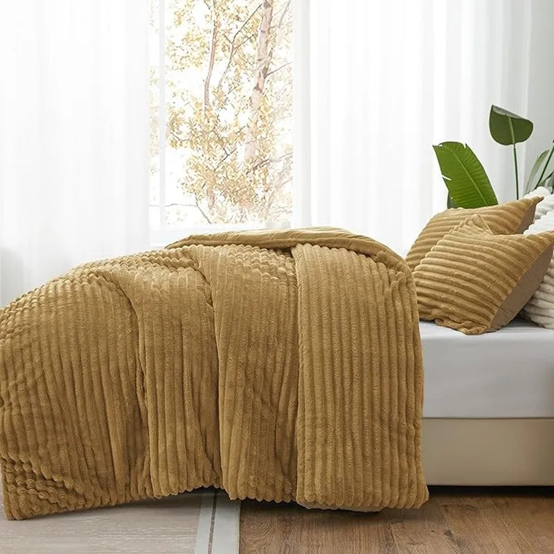 Sleep Scape Faux Fabric Blanket (Brown)- 300 GSM media 5