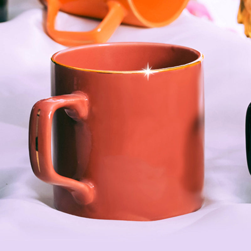 Blaze Porcelain Tea Cup (200 mL Each) -  Set of Six media 4