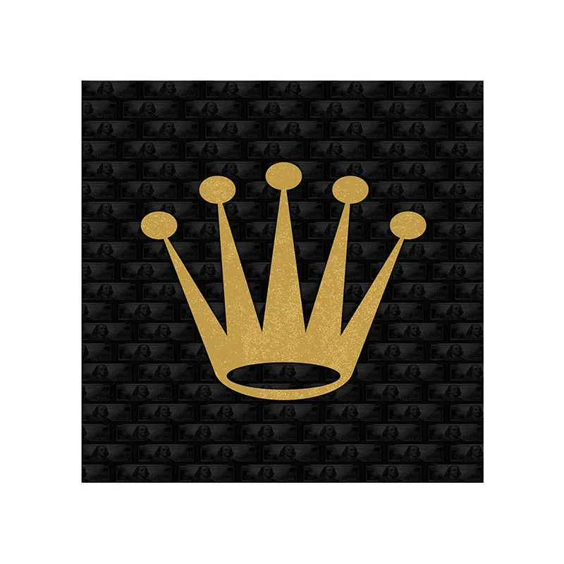 Golden Crown Wall Painting media 5