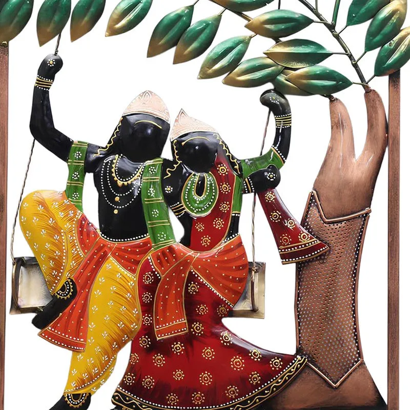 Radha Krishna LED Iron Wall Accents media 5
