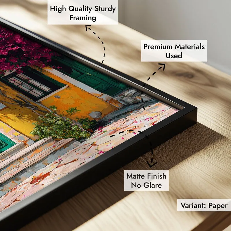 Blooming Wall Canvas Wall Painting - Black Frame media 6