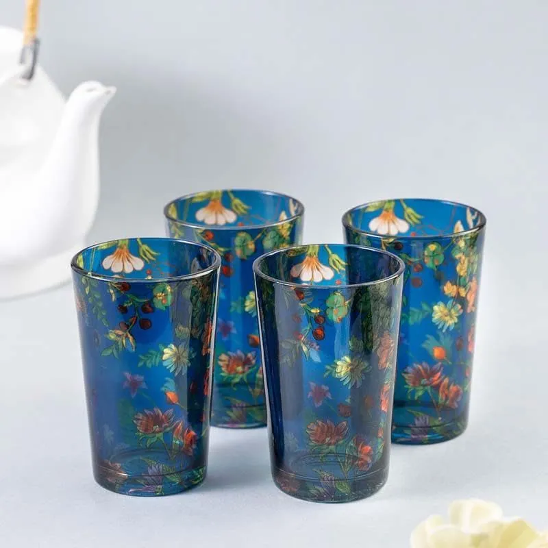 Floral Bliss Chai Glass - Set of Four media 4