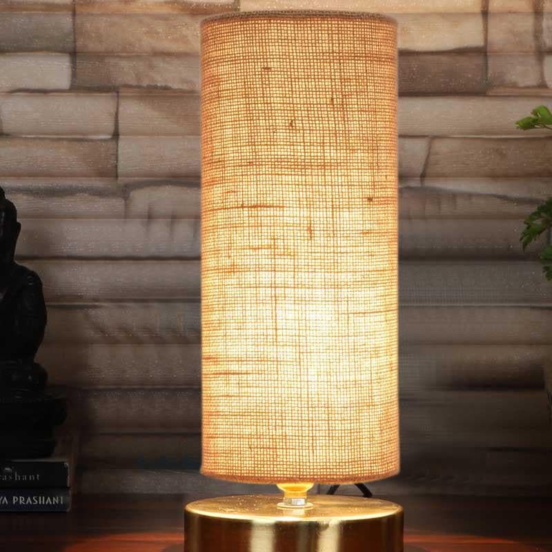 Muse It Fabric Table Lamp - Brown,Gold