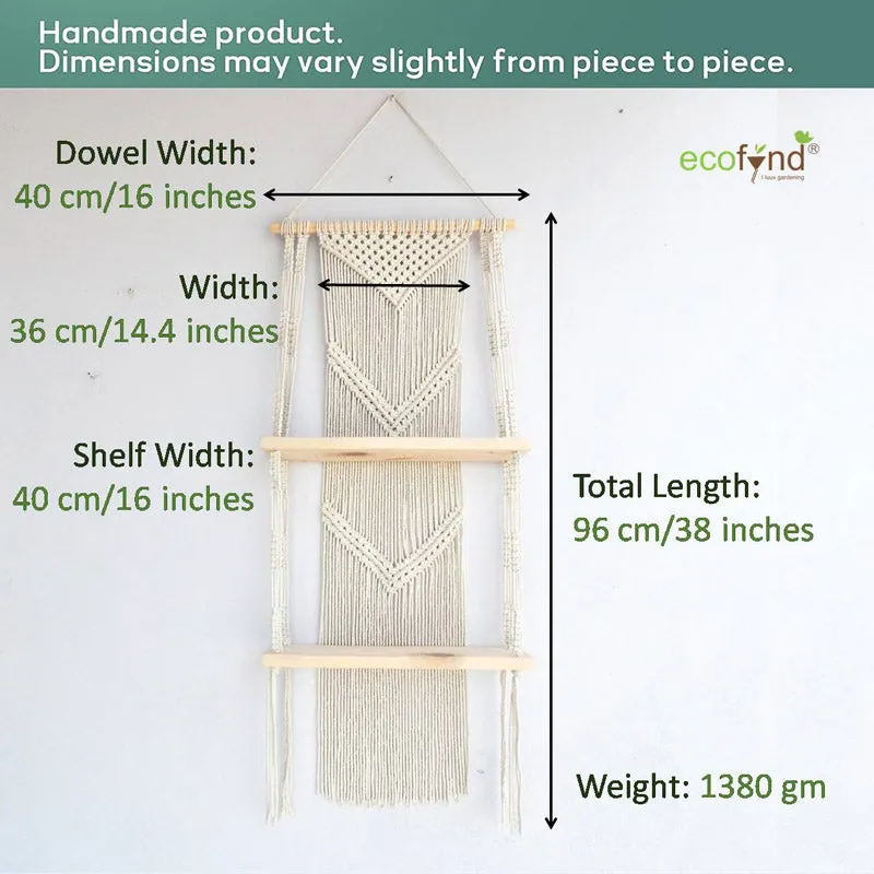 Aubri Macrame Wall Shelf media 8