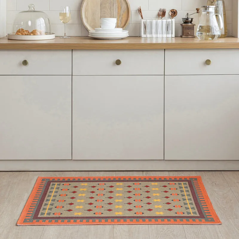 Velora Cotton Door Mats - Beige media 4
