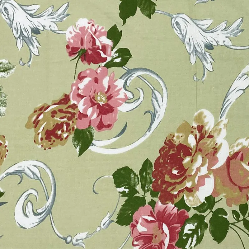Swayam Margot Floral Cotton Dohar (Green) - 110 GSM media 6