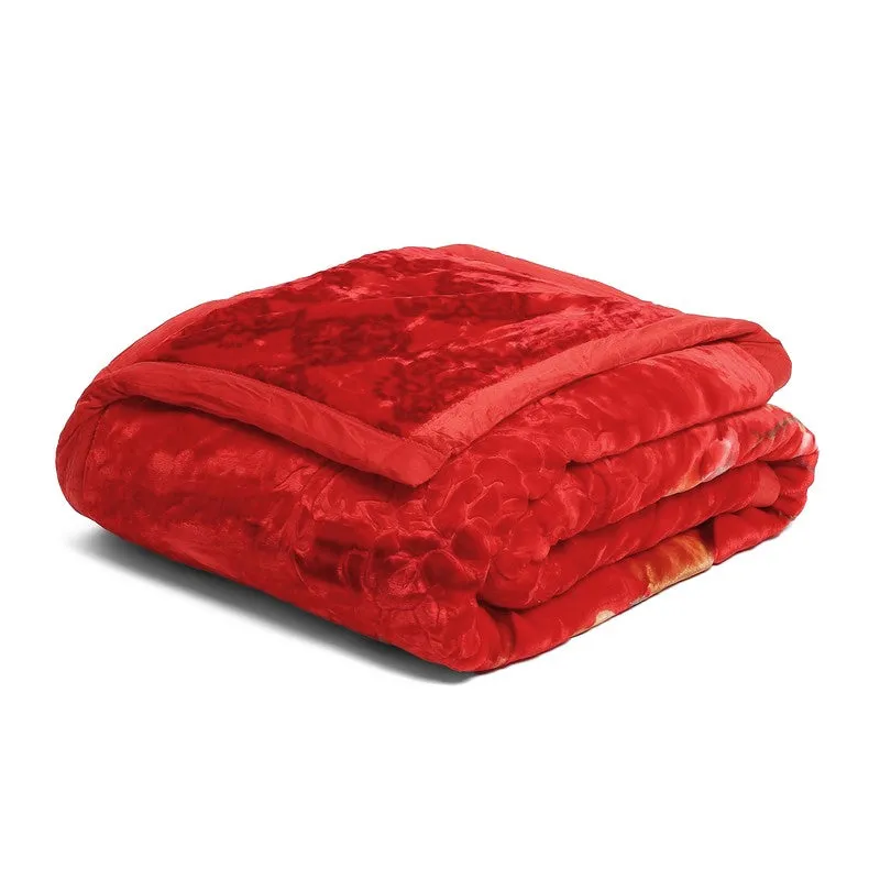 Monte Carlo Crimson Cascade Blanket (Red) - 850 GSM media 6