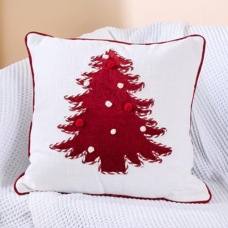 Festive Pine Cotton Cushion
