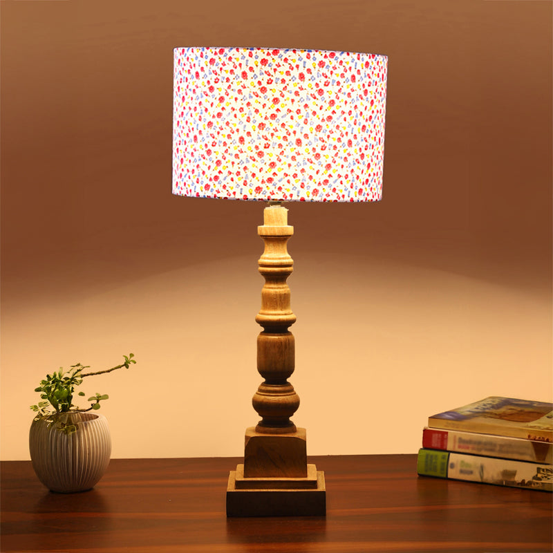 Fleura Arbor Wooden Table Lamp - Multicolor