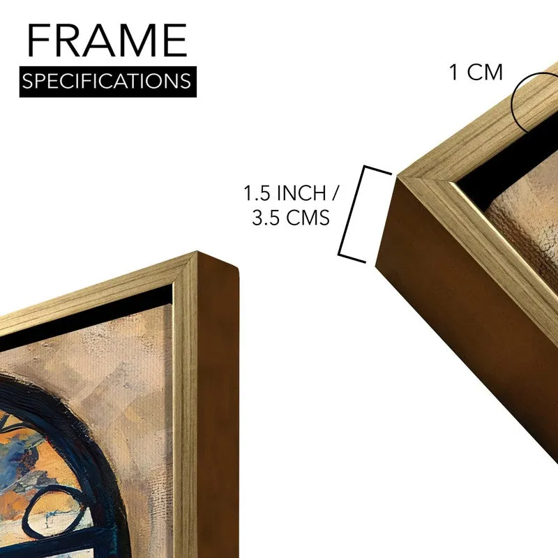 Buttressed Canvas Wall Painting With Frame media 8