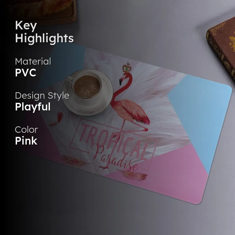 Tropical Flamingo Table Mat media 2