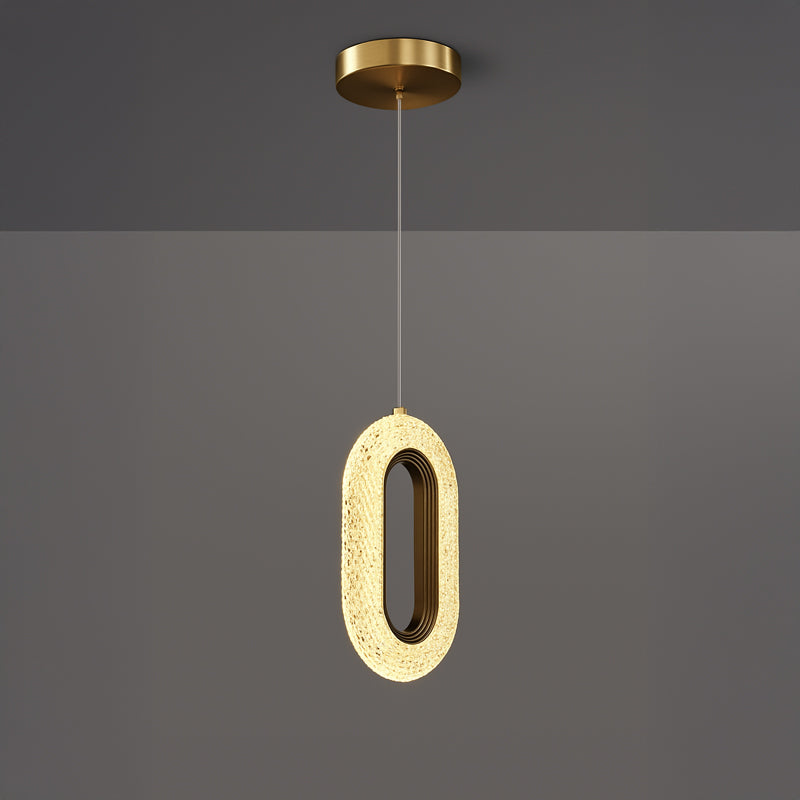 Infinity Oval LED Glass Ceiling Lamp - Gold media 8