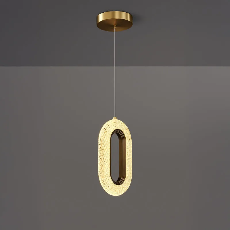 Infinity Oval LED Glass Ceiling Lamp - Gold media 8