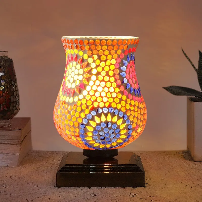 Stellara Mosaic Glass Table Lamp - Multicolor media 3