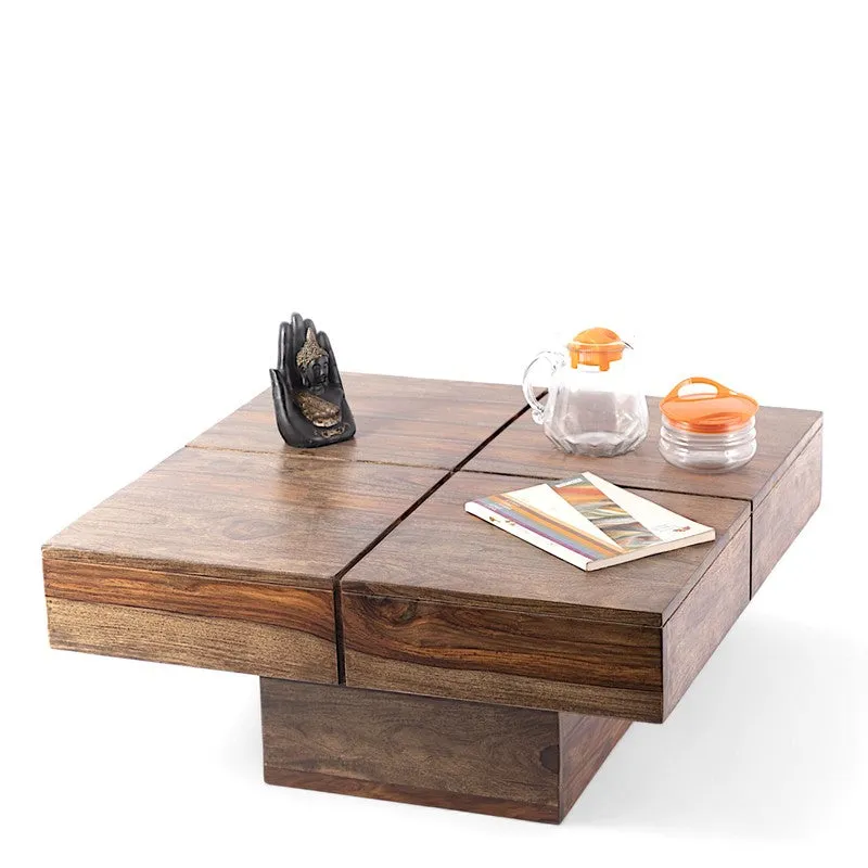 Tervo Sheesham Wooden Center Table - Brown media 5