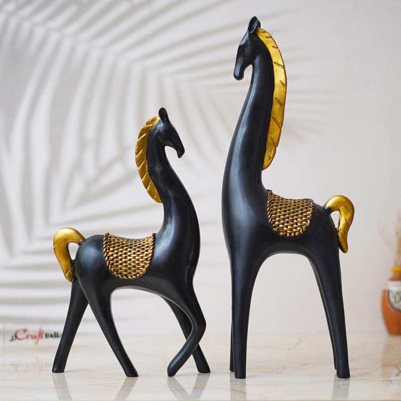 Mysti Stallion Showpiece - Set Of Two