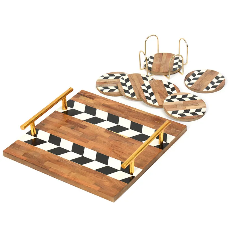 Rajasi Platter With Coaster - Eight Piece Set media 5