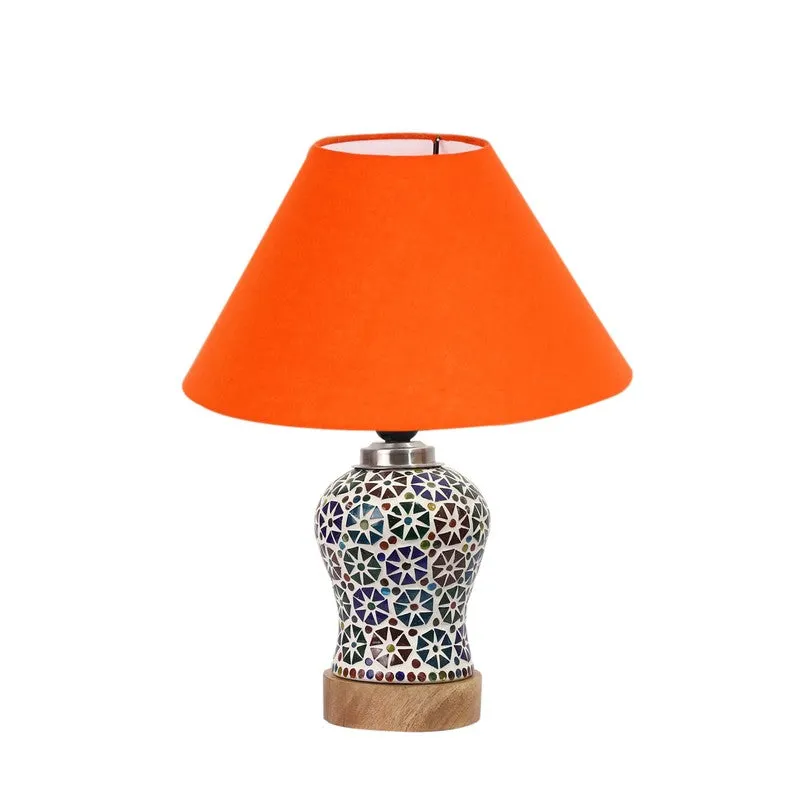 Solvra Wooden Table Lamp - Multicolor media 4