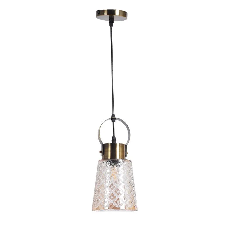 Elysian Glow Glass Ceiling Lamp media 5