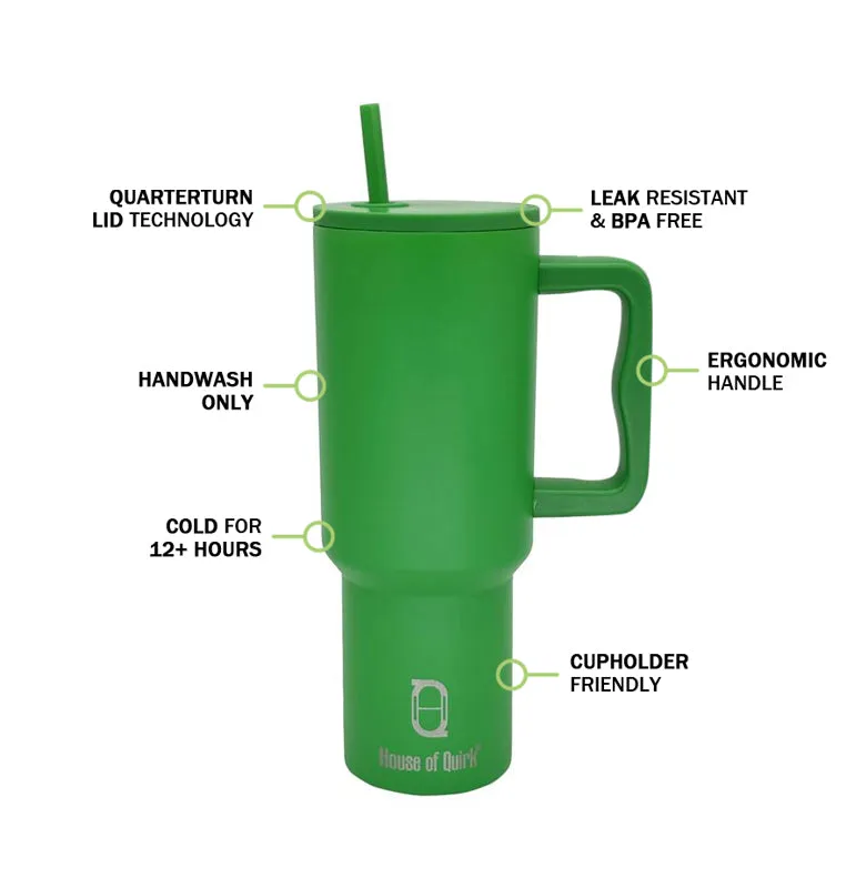 Hydra Boost Stainless Steel Tumbler (1200 ML) - Jade Green media 3