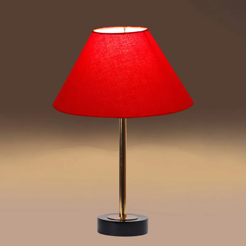 Cotin II Rodin Wooden Table Lamp - Red,Gold,Black media 6