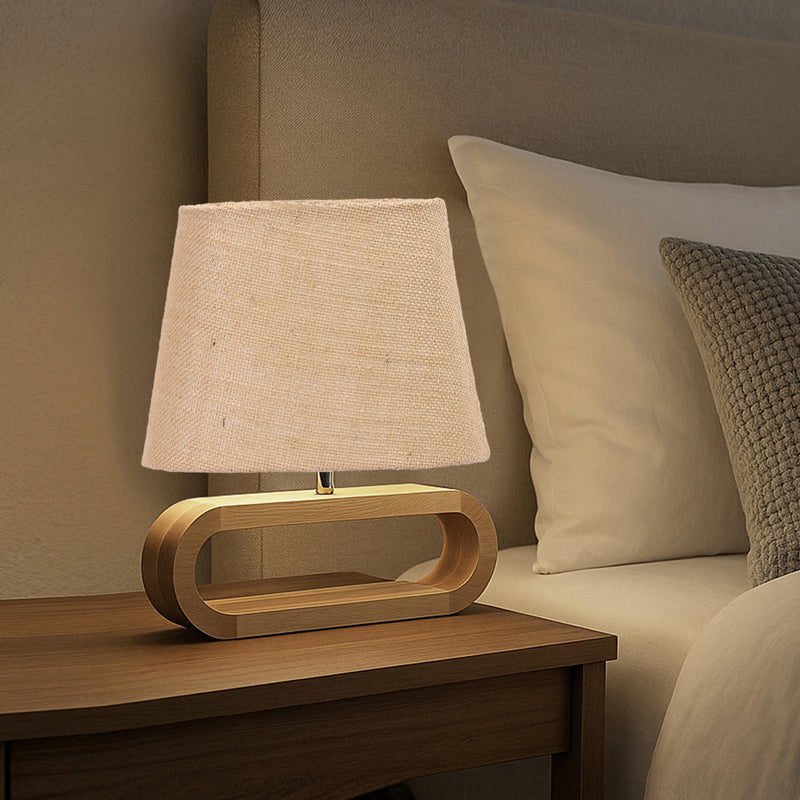 Sienna Curve Jute Table Lamp - Beige,Brown