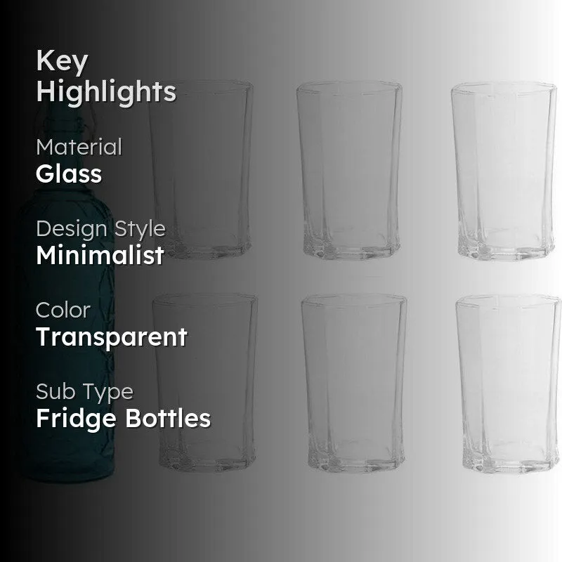 Viggo 1000 mL Water Bottle With 200 mL Glasses - Seven Piece Set media 2