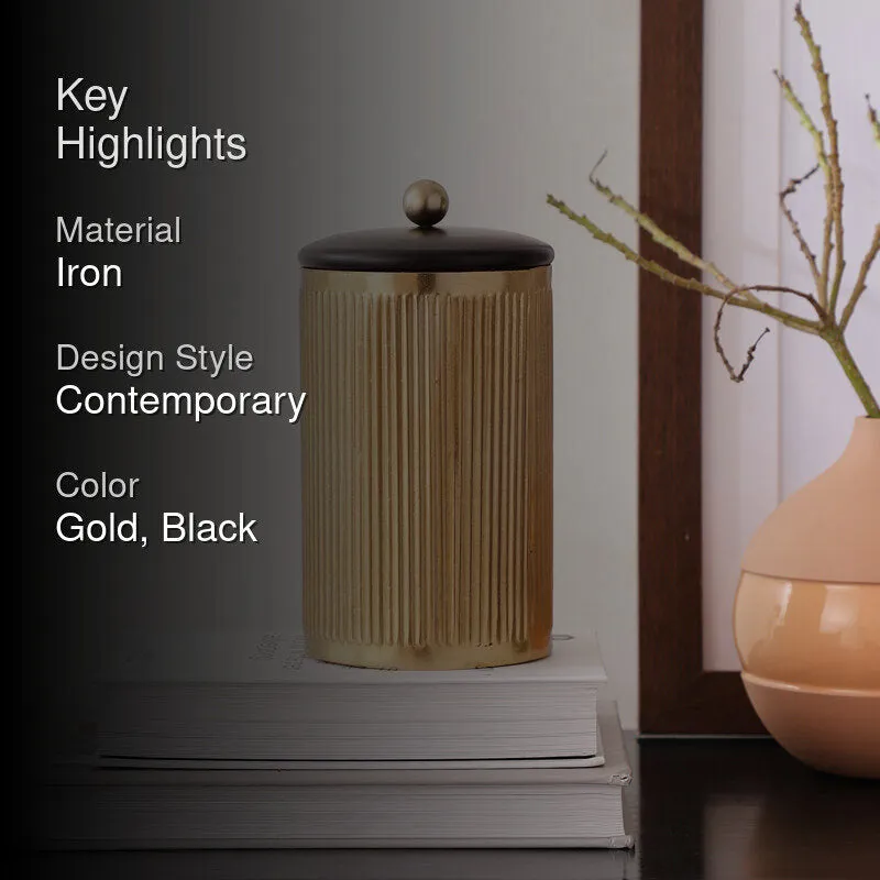 Mayoz Storage Container - Gold & Black media 2