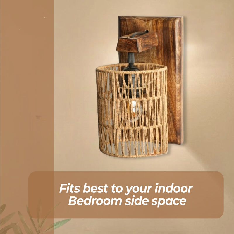 LumaRay Rattan Wall Lamp media 7