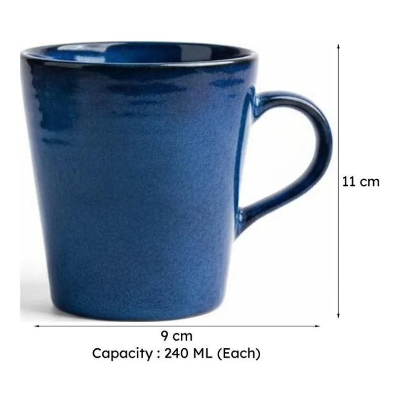 Zoda Ceramic Tea Cup (240 mL Each) - Set of Two media 5