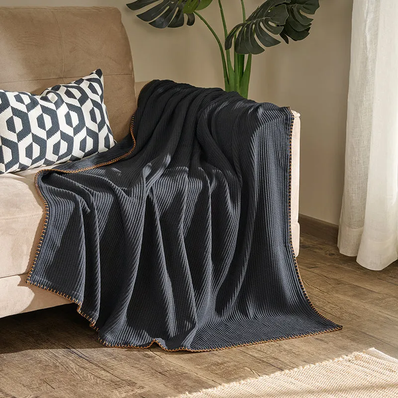 Wovelle Throw - Grey & Tan media 1