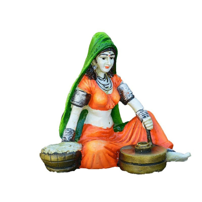 Rajasthani Naari Polyresin Showpiece media 3