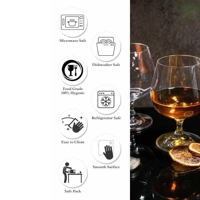 Suba Red Wine Glasses (250 ml ) - Set Of Six media 6