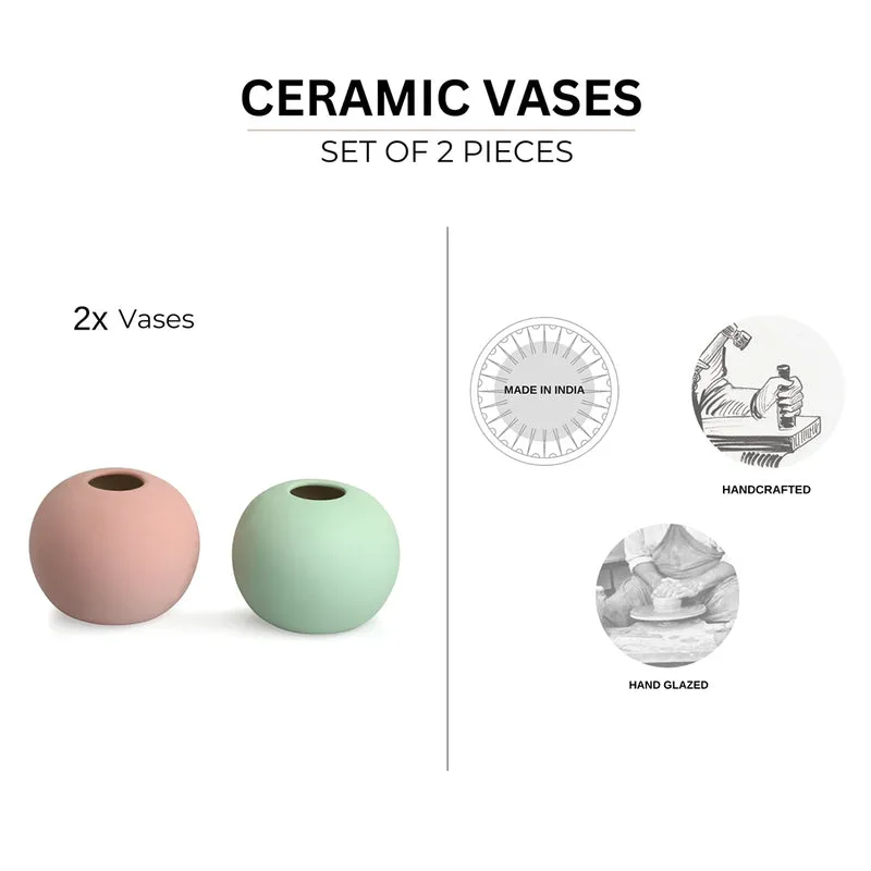 Nura Pink Vase - Set Of Two media 6