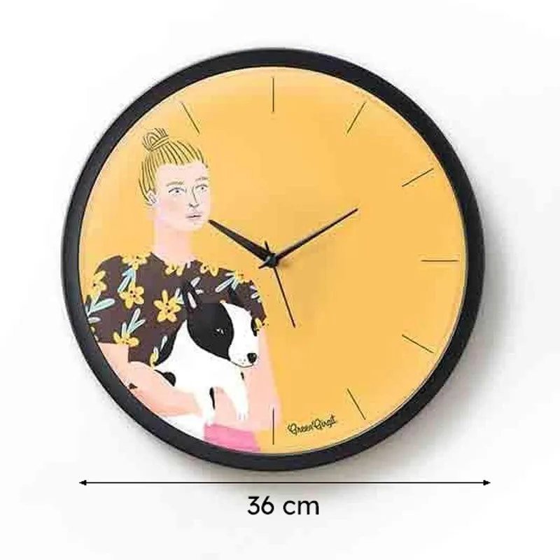 Puppy Love Wall Clock media 7