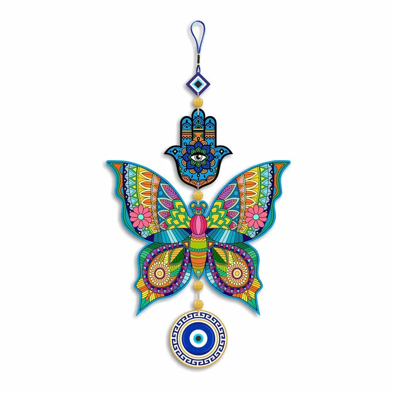 Vibrant Butterfly I Polyester & MDF Wall Hanging media 5