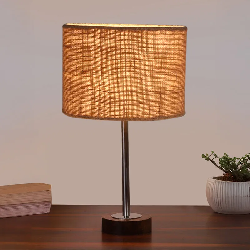 Sienna I Rodin Wooden Table Lamp - Beige,Silver,Brown media 2