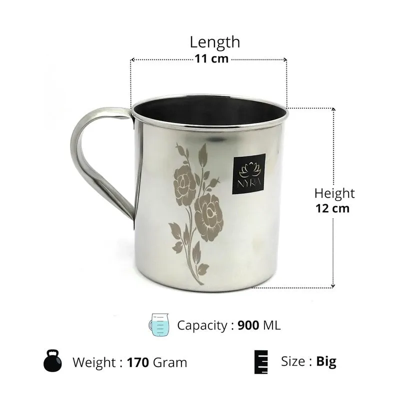 BrewFlow Stainless Steel Smooth Coffee Mug - 900 mL media 8