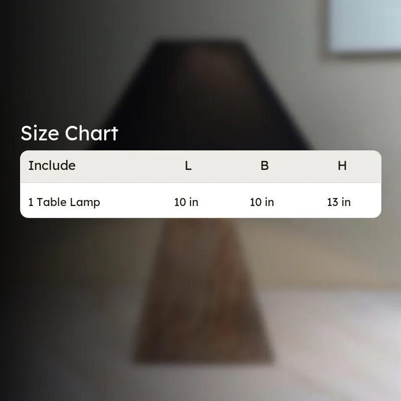 Torou Obelisk Solid Mango Wood Table Lamp - Black,Brown media 6