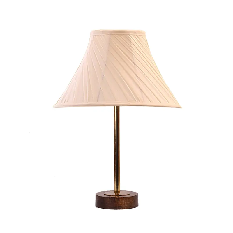 Twistra Rodin Wooden Table Lamp - Ivory,Gold,Brown media 4