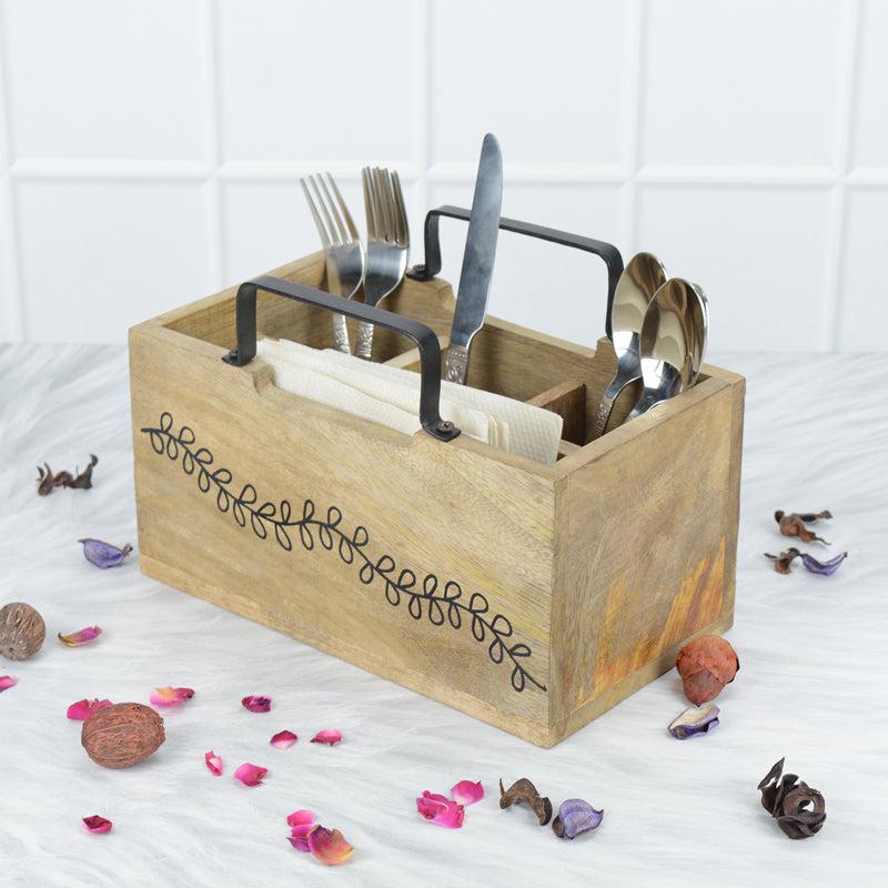 Rita Wooden Cutlery Holder