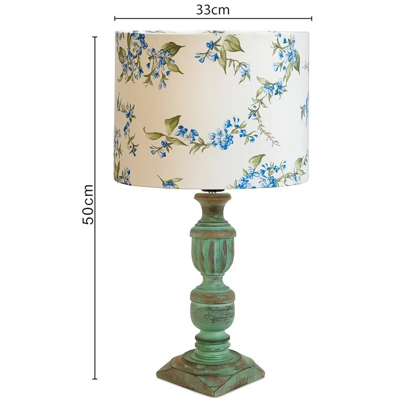 FloralEcho Wooden Table Lamp media 7