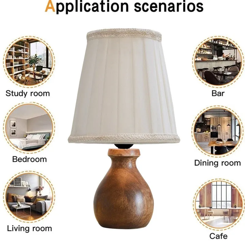 SolidMuse Wooden Table Lamp media 4