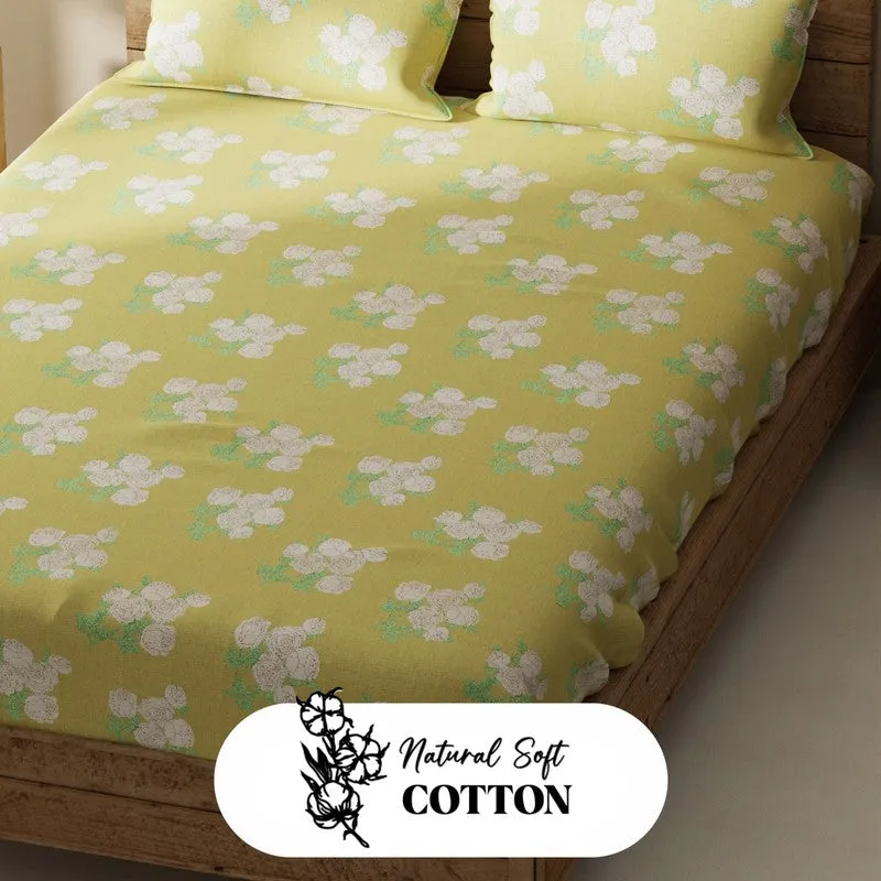 Harven Bedsheet (Yellow) - 115 GSM media 5