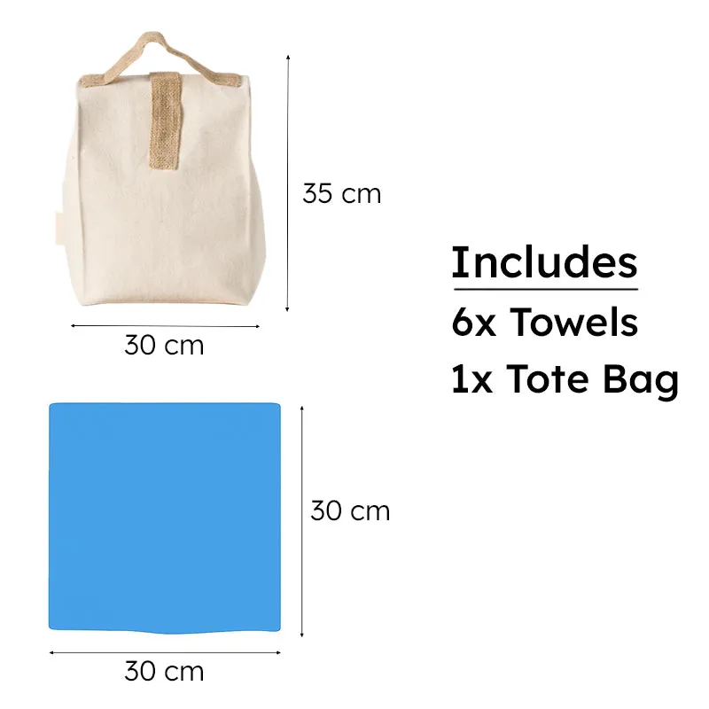 Vibgyor Hues Towel Set & Carry Bag - Seven Piece Set media 12