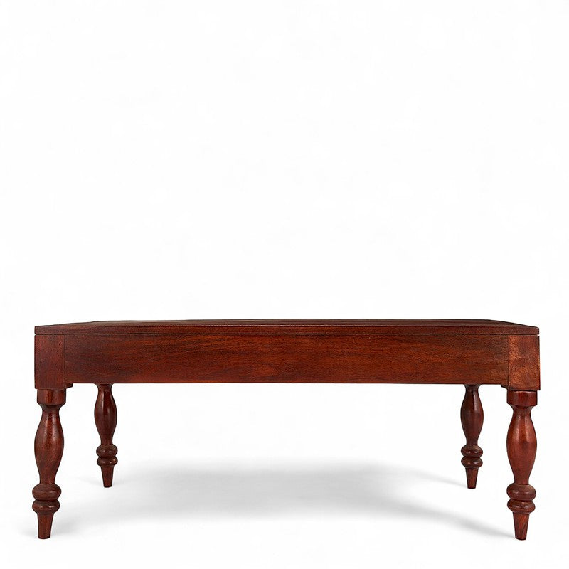 Zynex Sheesham Wooden Center Table - Deep Brown media 6