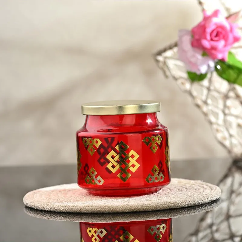 Rangoli Seal Airtight Jar (Red) - 550 mL media 1