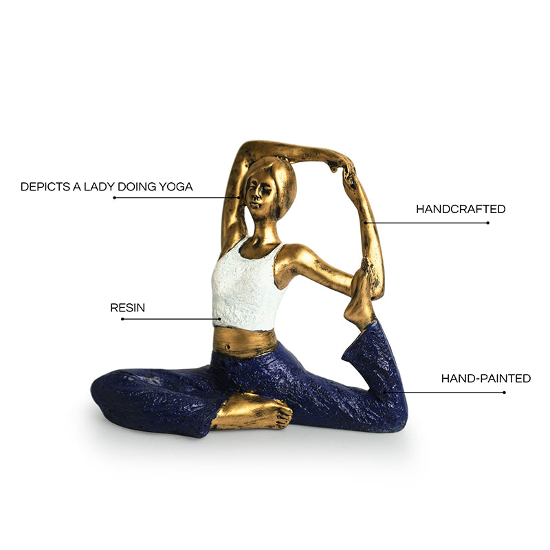 Yoga Peace Resin Showpiece image 5
