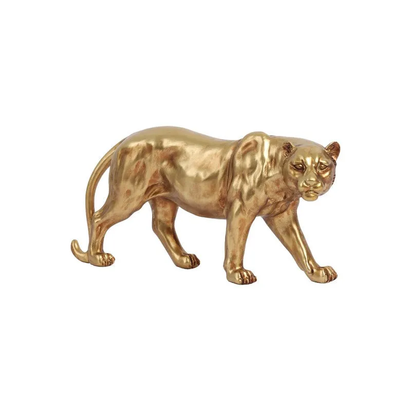Golden Leopard Showpiece media 5